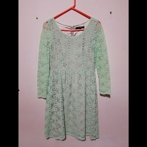 Alex Marie Mint Lace Dress